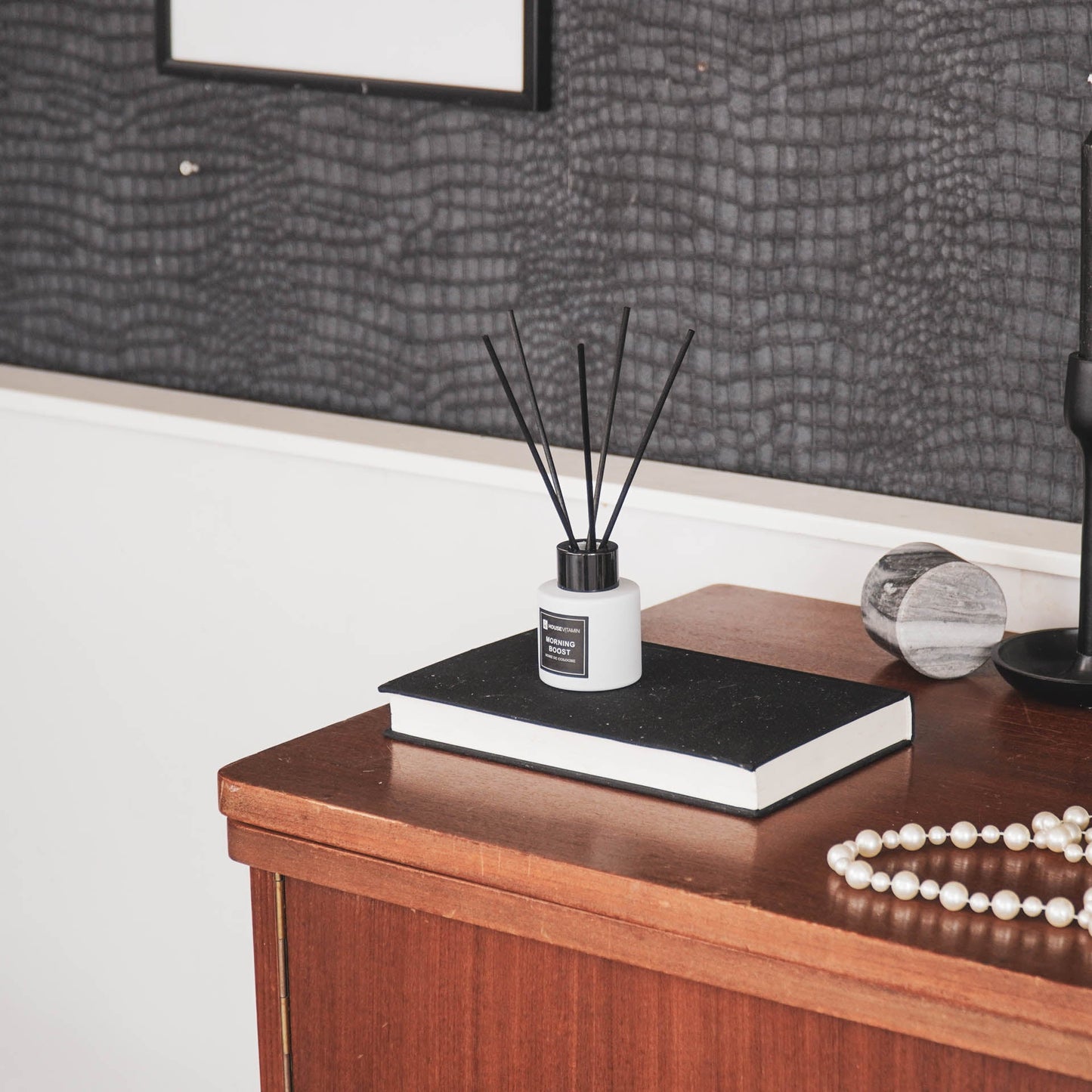 Reed Diffuser -Glass/ Fibre- 50 ml - Morning Boost