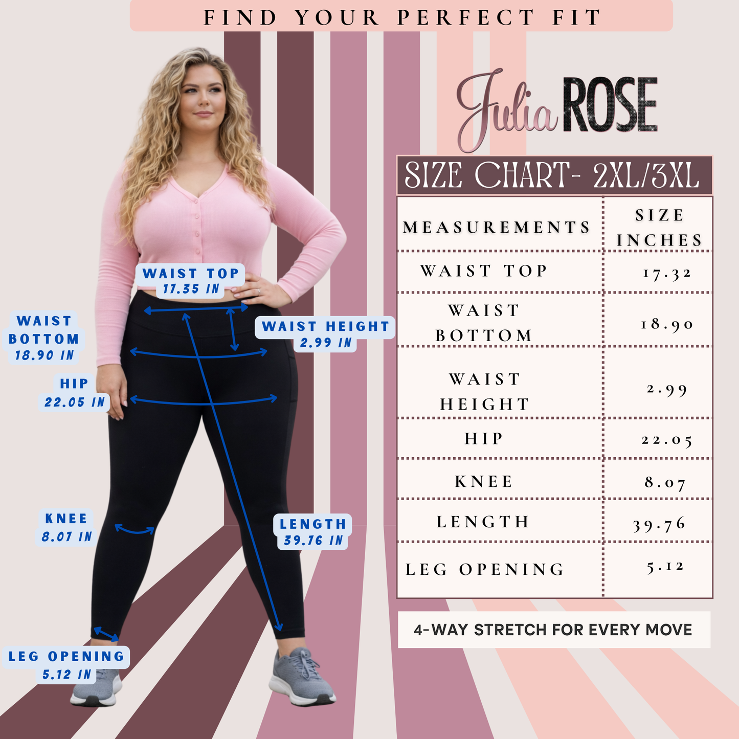 Curvy Collection - BLACK FULL-LENGTH Leggings with POCKET
