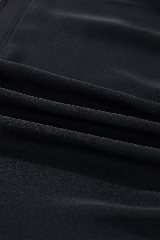Flounced 3/4 Sleeve Tiered Maxi Dress