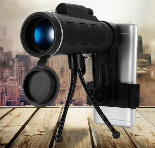 40X60 Monocular BAK4 Telescope - HD Night Vision Prism Scope With