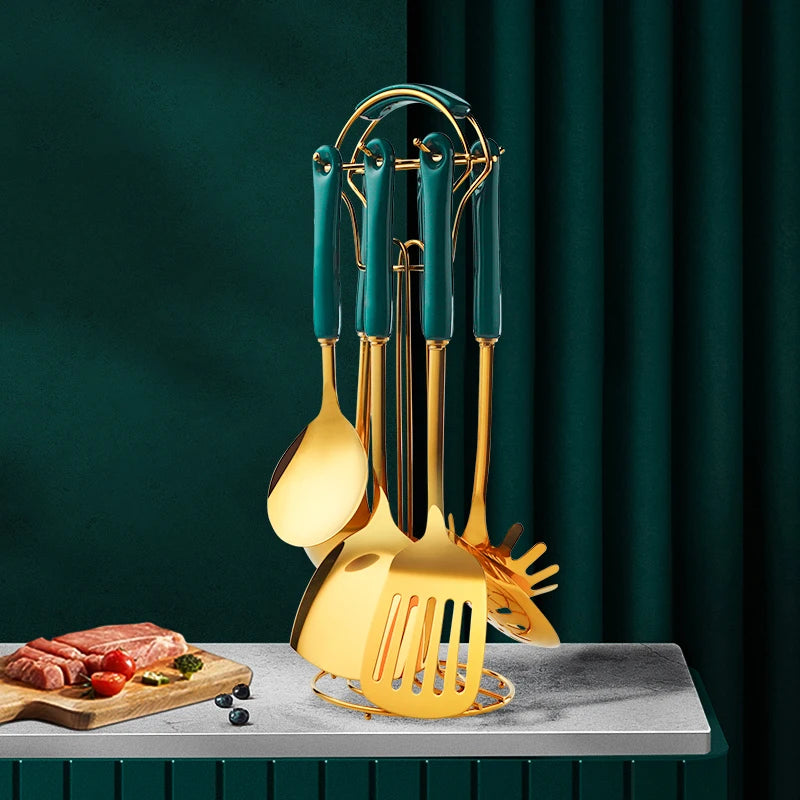 Stainless Steel Utensil Kitchen Cooking Tools 6pcs Set Kitchen