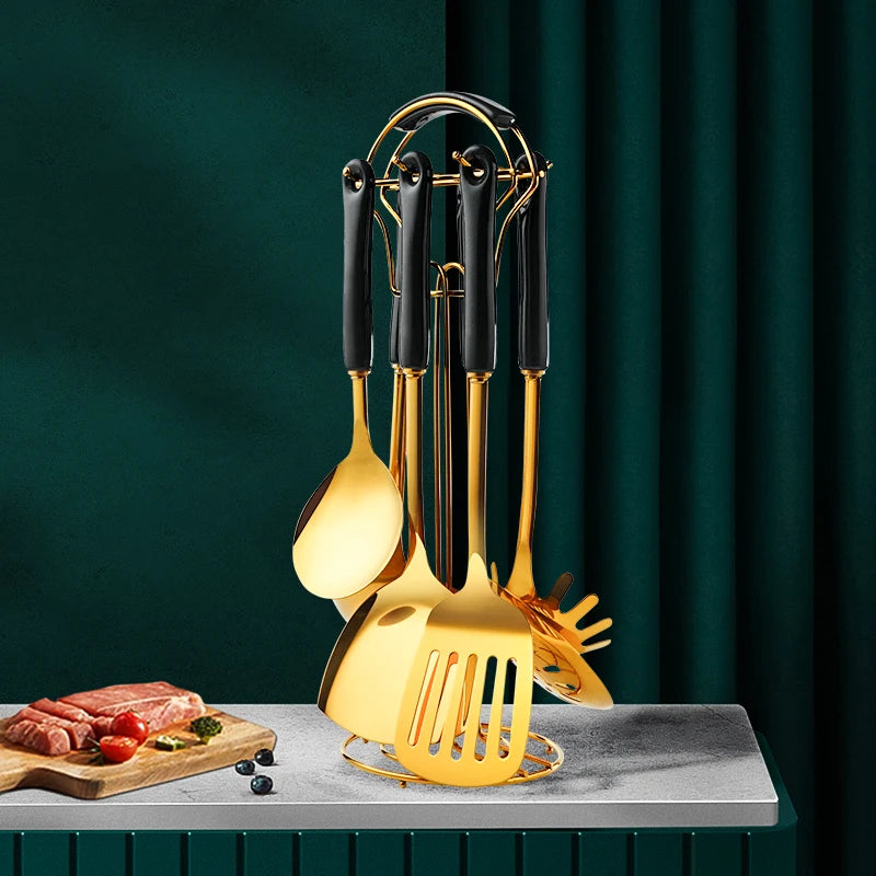 Stainless Steel Utensil Kitchen Cooking Tools 6pcs Set Kitchen
