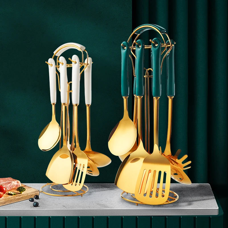 Stainless Steel Utensil Kitchen Cooking Tools 6pcs Set Kitchen