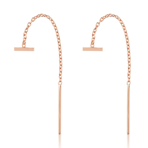 Minimal Bar Threader Earrings