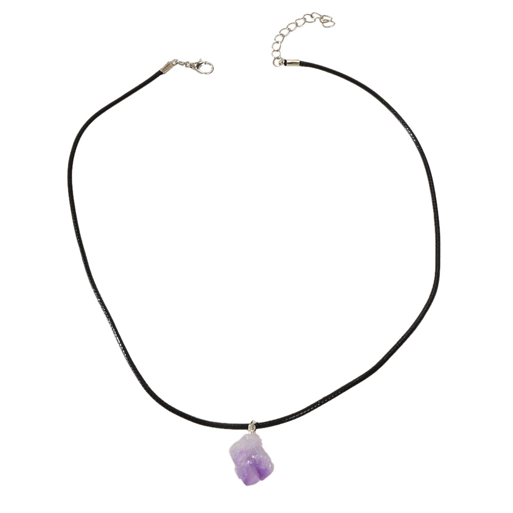 Purple Stone Jewellery 100% Natural Amethyst Quartz Crystal Charm