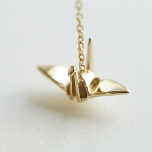Silver Peace Bird Necklace