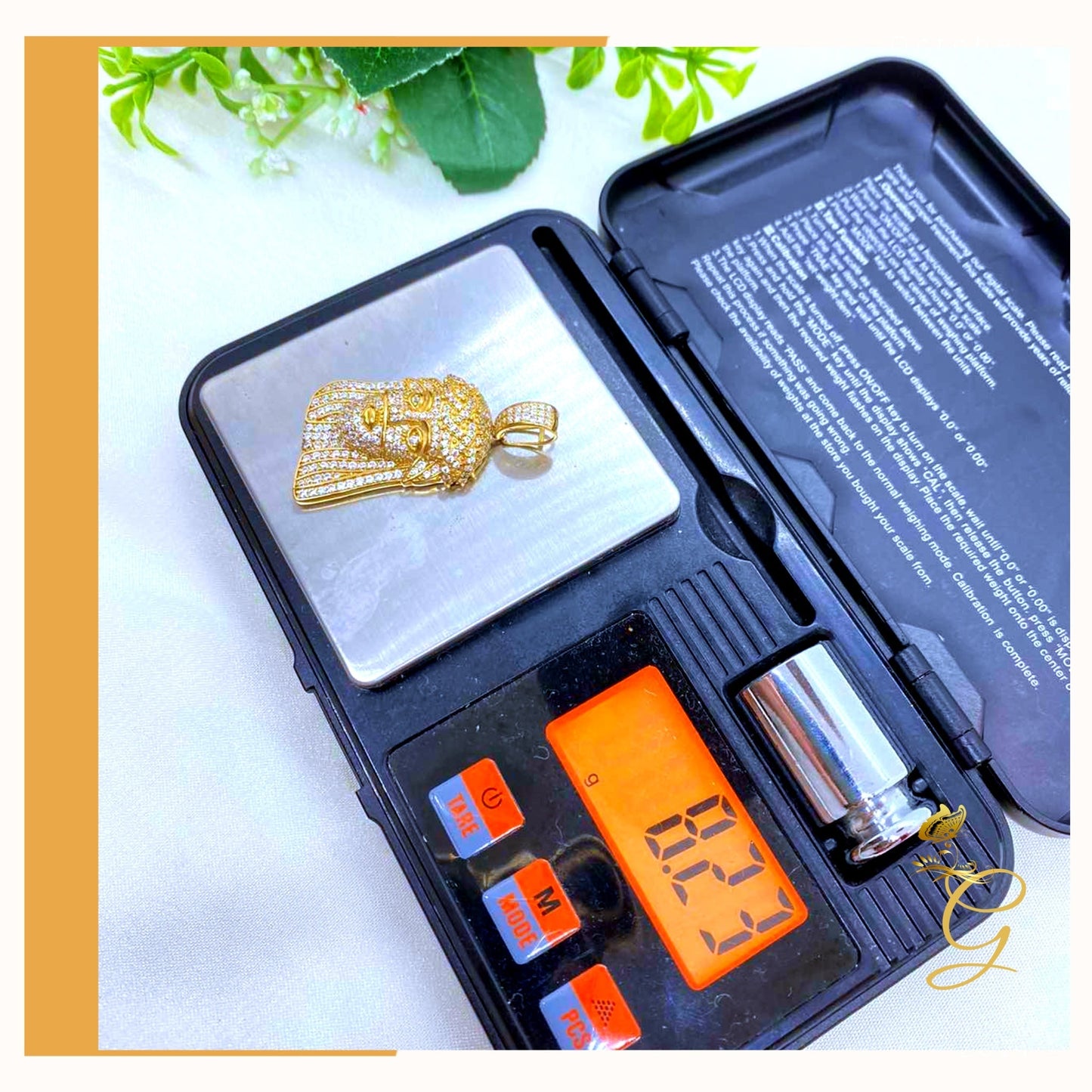 10K Yellow Gold Jesus Pendant