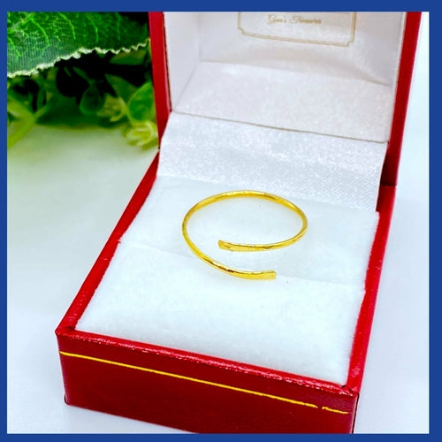 18K Real Solid Gold minimalist Ring