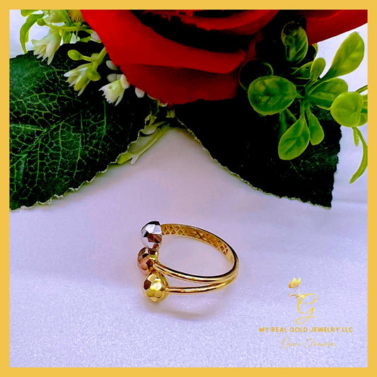 18K Real Gold Ring size 6