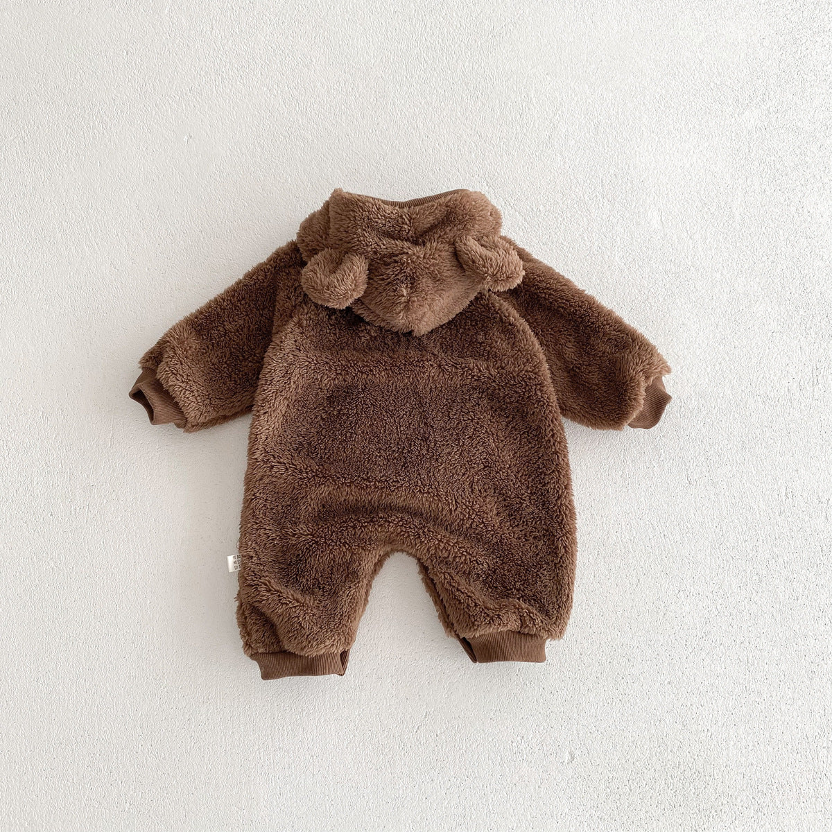 Baby Unisex Long Sleeves Animals Cartoon Pattern Pocketed Rompers