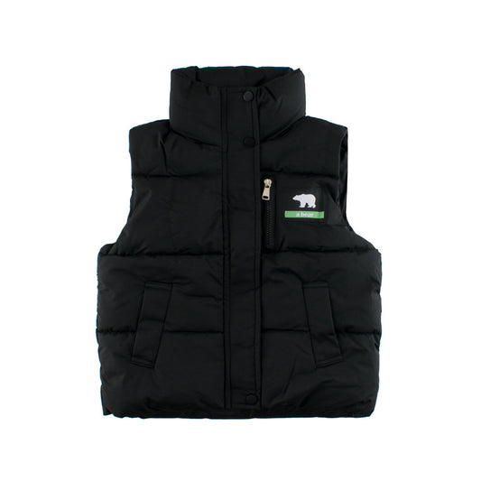 Style Kids Unisex Outerwear: Sleeveless Single Breasted Coat for