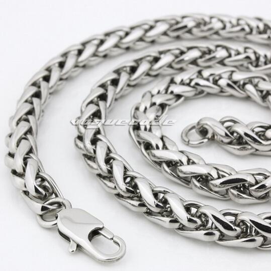 Fashion new Jewelry Stainless Steel men's Boys women Necklace wheat