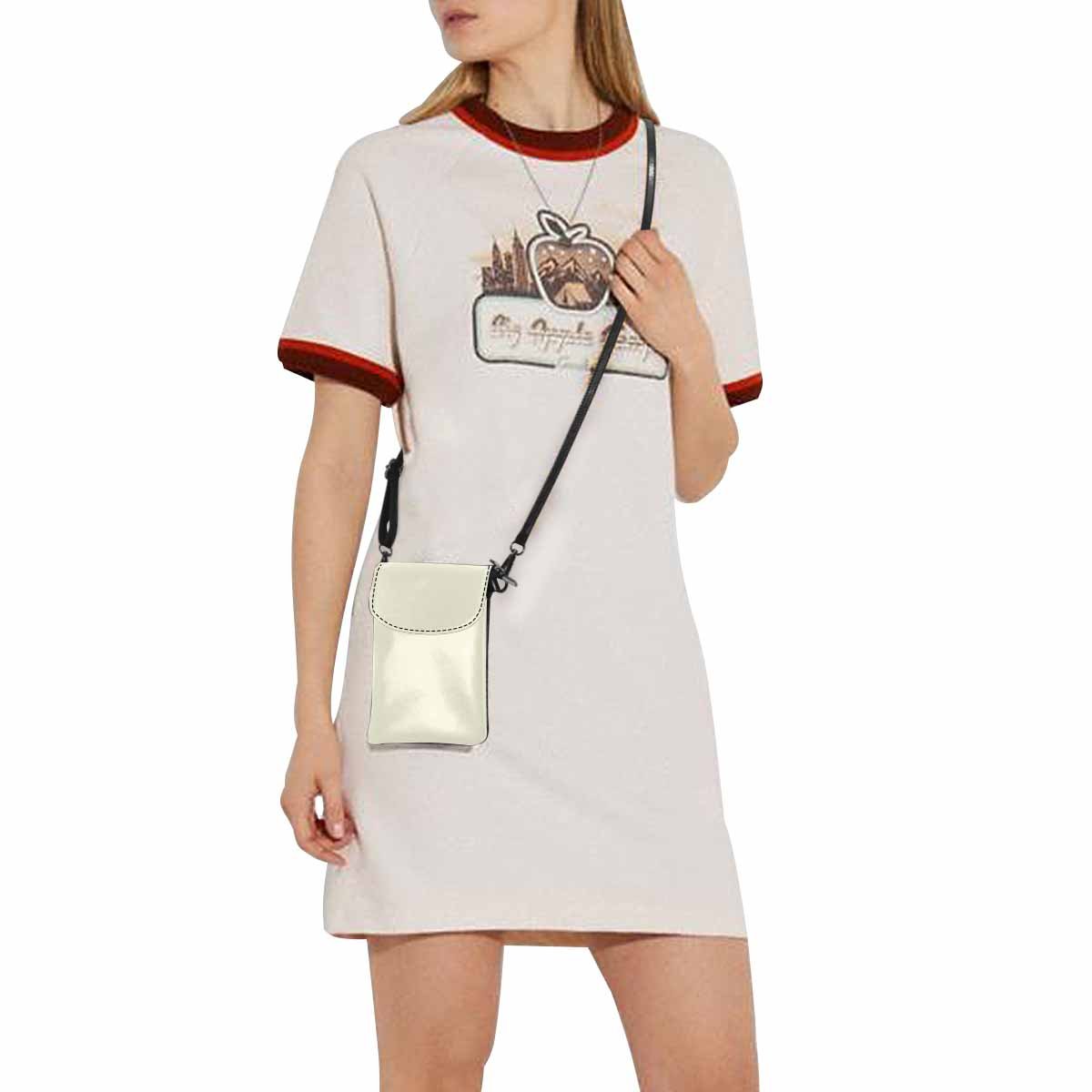 Womens Cell Phone Purse - Beige