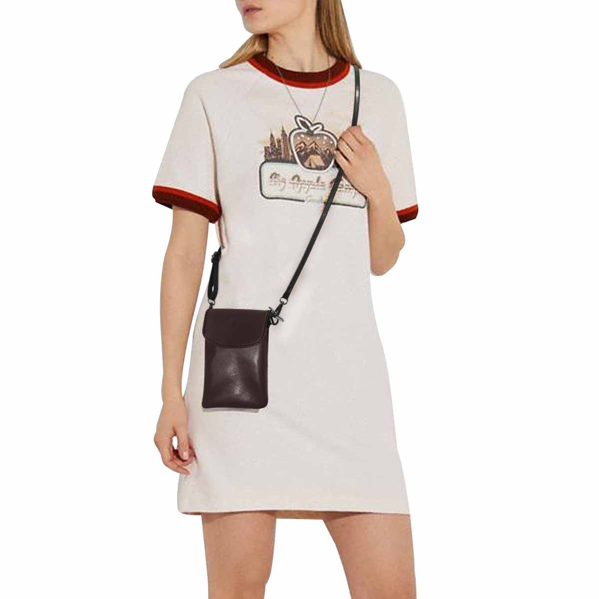 Womens Cell Phone Purse - Carafe Brown