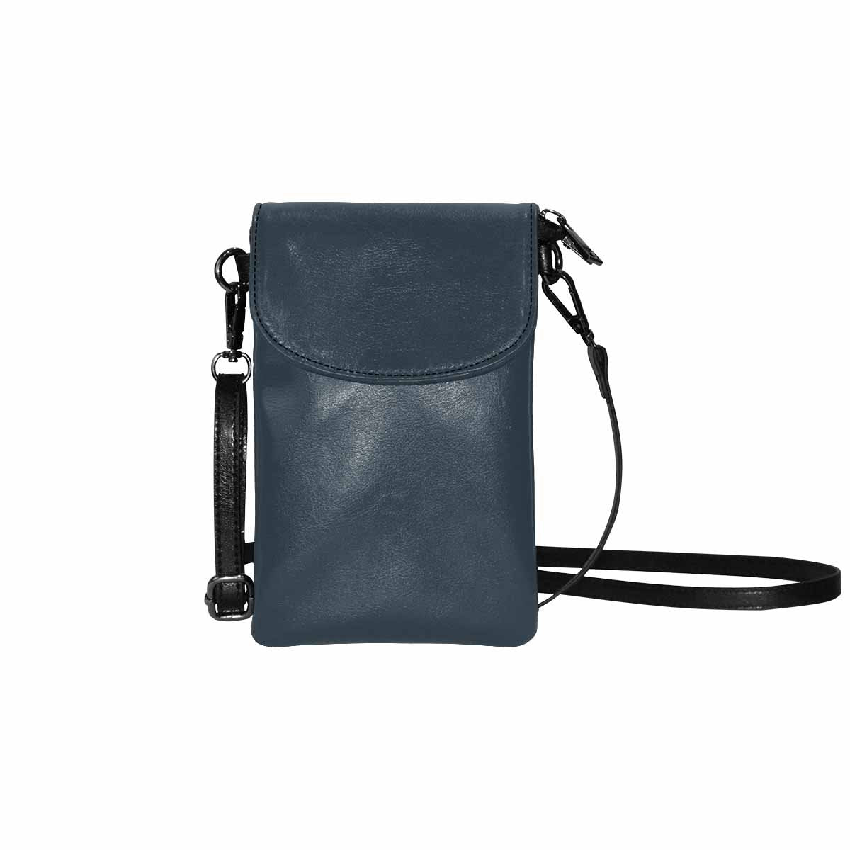 Womens Cell Phone Purse - Charcoal Black