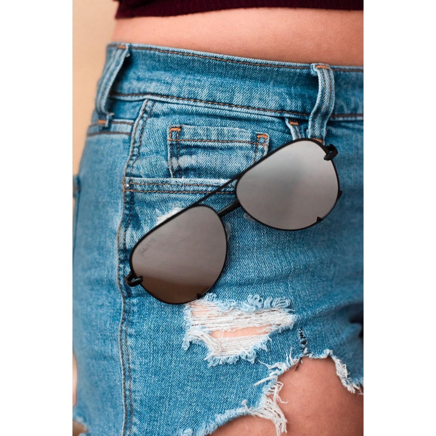 Alex - Black/Silver - High Quality Unisex Aviator Sunglasses *