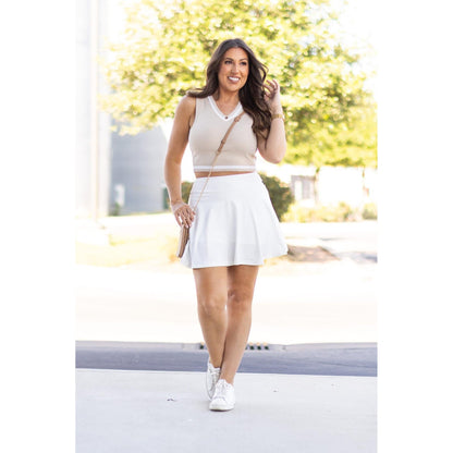 Wendy - White Skort