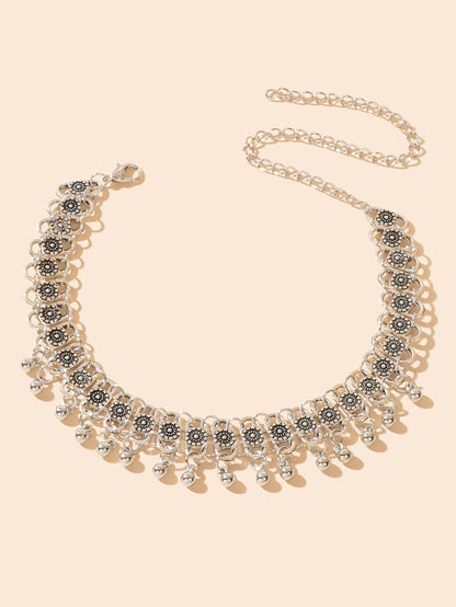 Ethnic Barefoot Sandal Beach Foot Jewellery Antique Silver Beads