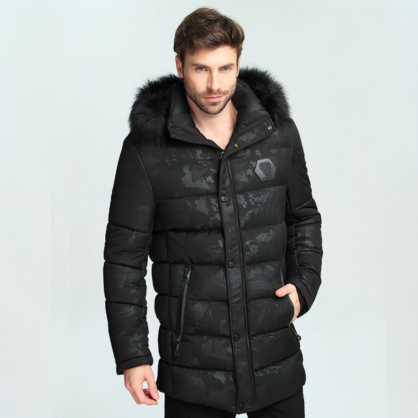 Men's Short Thickened Winter Outdoor Cotton-padded Clothing British