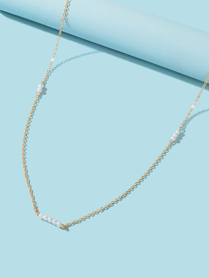 Women Waist Chain Beach Bikini Belly Jewellery Gold Sexy Pearl Beads