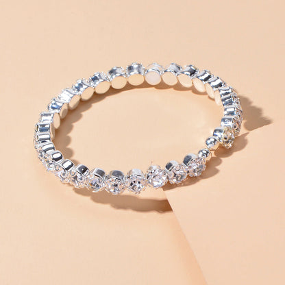Textured Jewellery Faux Cubic Zirconia Classic Tennis Bracelet Nice