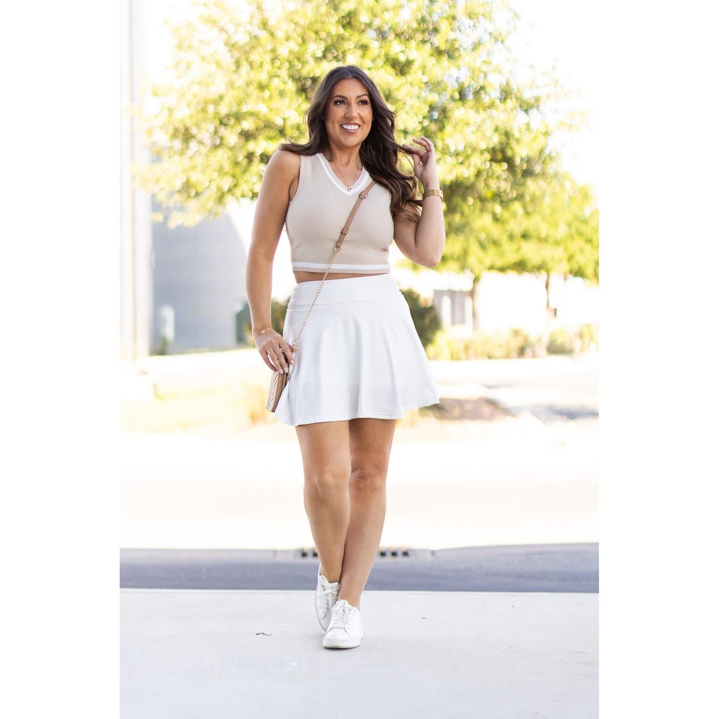 Wendy - White Skort