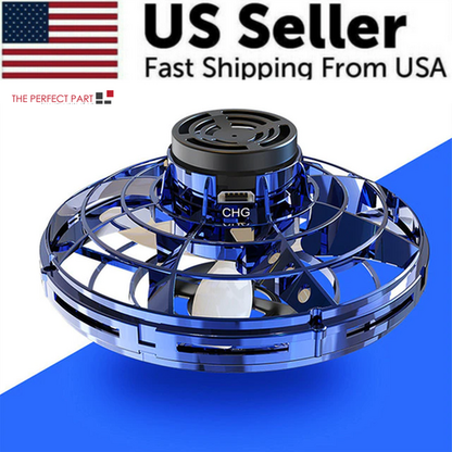 Flying Fidget Spinner Drone Ball UFO Stress Focus Hand Fun Toy LED
