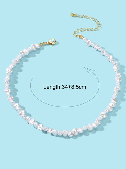Wedding Birthday Anniversary Jewellery Artificial Irregular Short