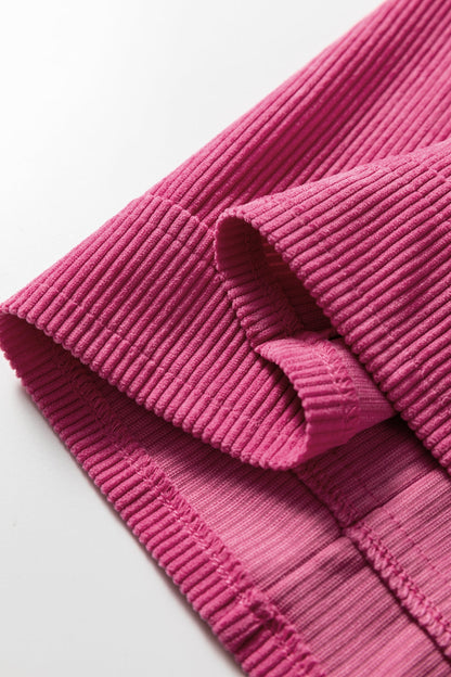 Solid Corduroy Sleeveless Pocketed Mini Dress