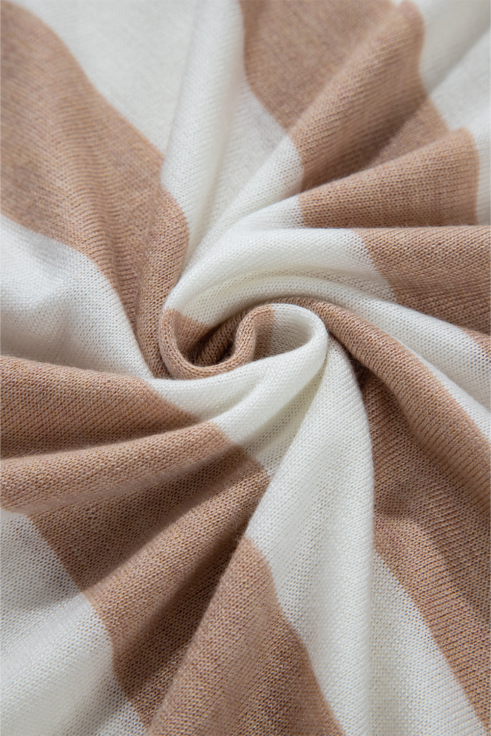 Stripe Colorblock Crewneck Drop Shoulder Sweater