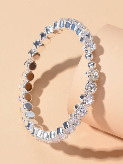 Textured Jewellery Faux Cubic Zirconia Classic Tennis Bracelet Nice