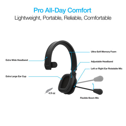 Naztech NXT-700 Xtreme Noise Cancelling Headset - Home Black