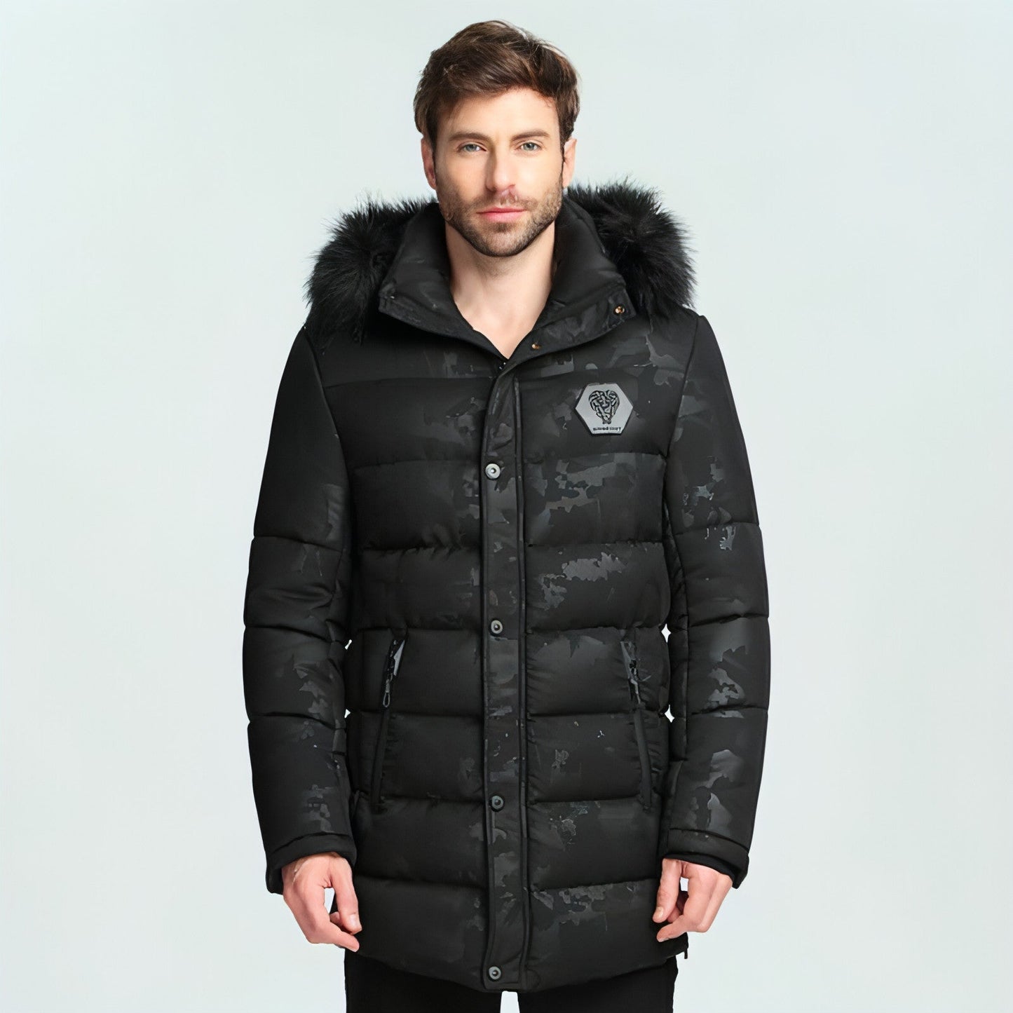 Men's Short Thickened Winter Outdoor Cotton-padded Clothing British