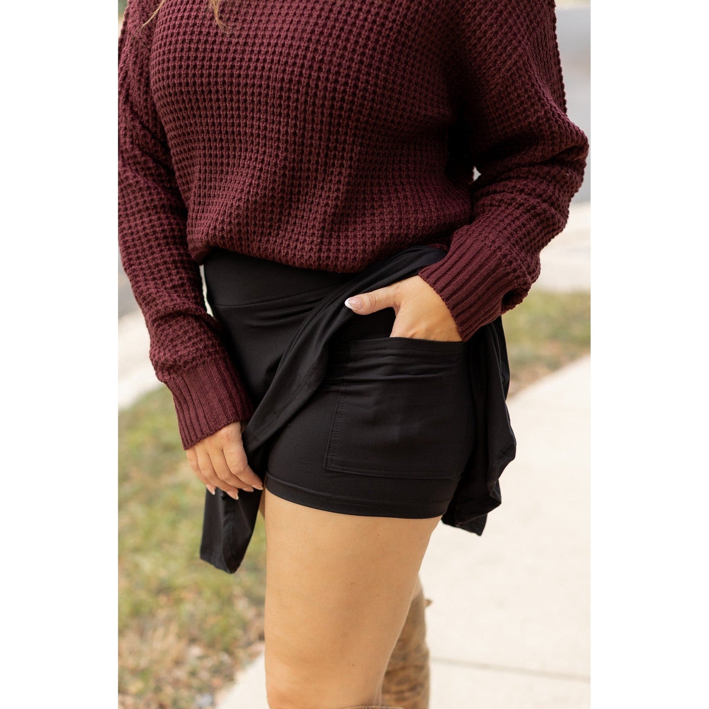 Brielle - Black Skort