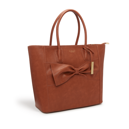 Eufala Brown Vegan Tote Bag