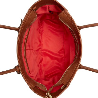Eufala Brown Vegan Tote Bag