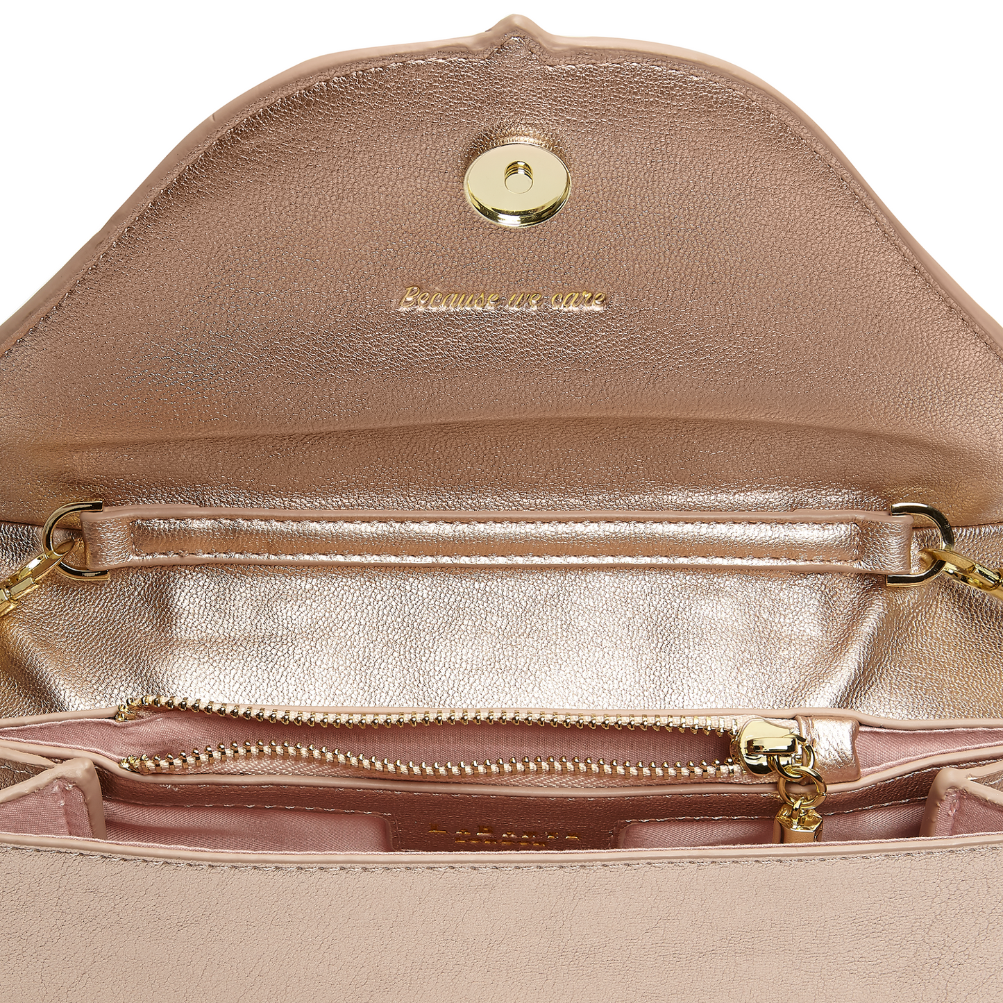 Monarch Rose Gold Vegan Cross Body Bag