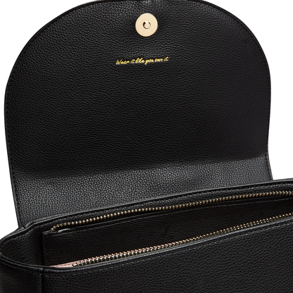 Miley Black Small Vegan Backpack
