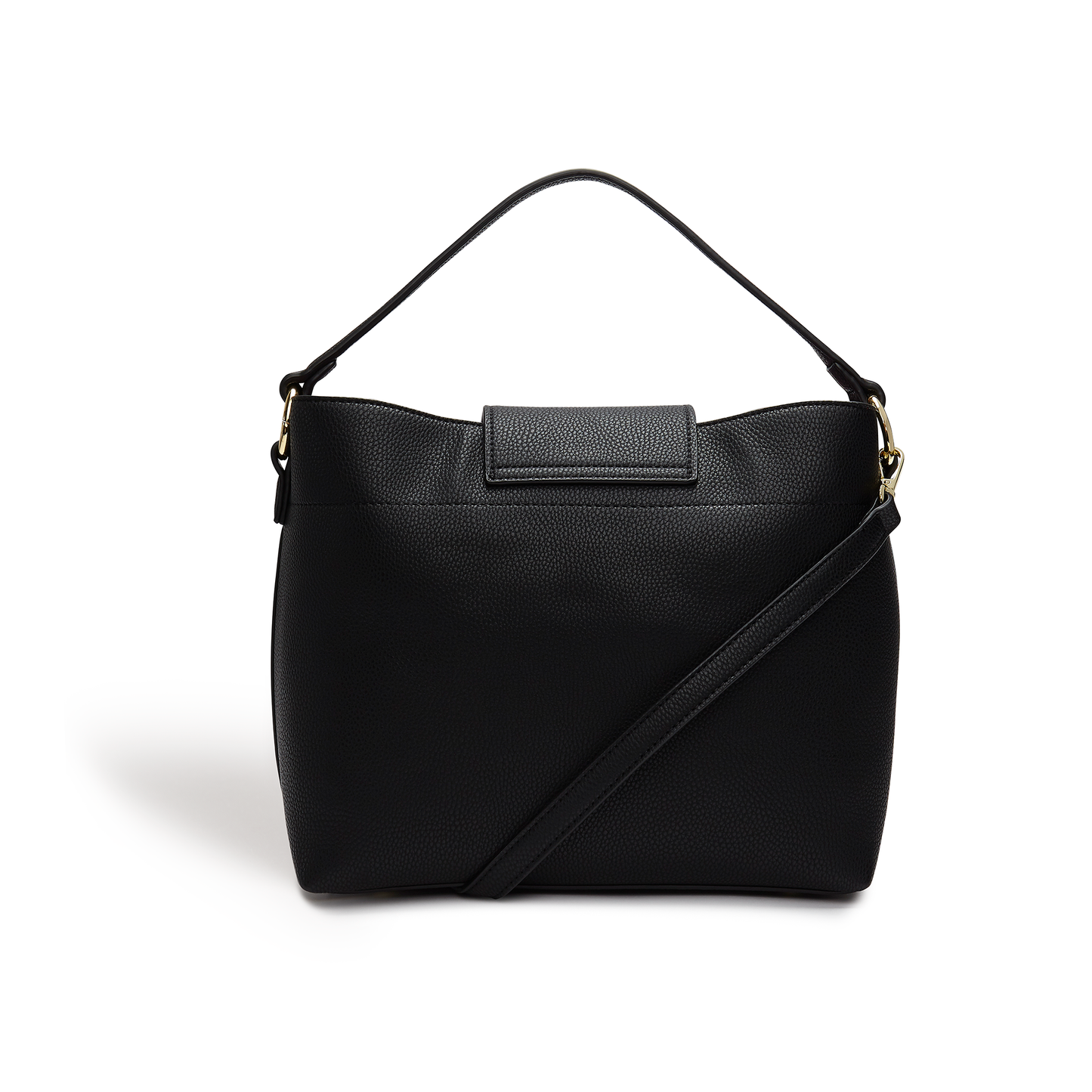Sara Black Vegan Hobo Bag