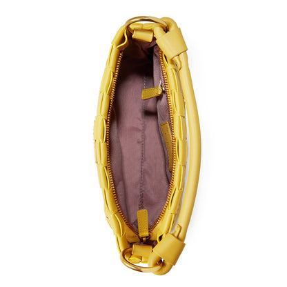 Bella Mustard Vegan Mini Crossbody Bag