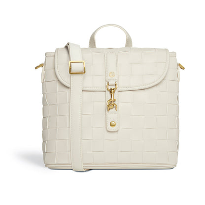 Rosie White Mini Vegan Backpack