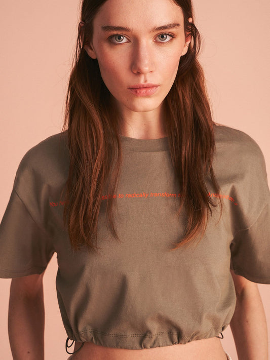 Round Neck Crop Top