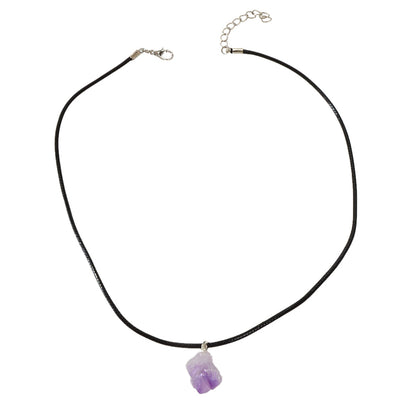 Purple Stone Jewellery 100% Natural Amethyst Quartz Crystal Charm