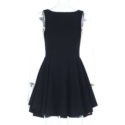 Full Support Arrival Vest a Swing Dress Waist Tight Slimming Short