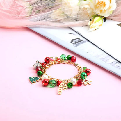 Vicky-Home Christmas Bracelet Gift Jewelry for Women Girls Kids Jingle