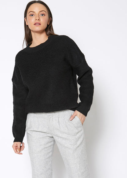 Rag Wool Knit Crew Neck Sweater