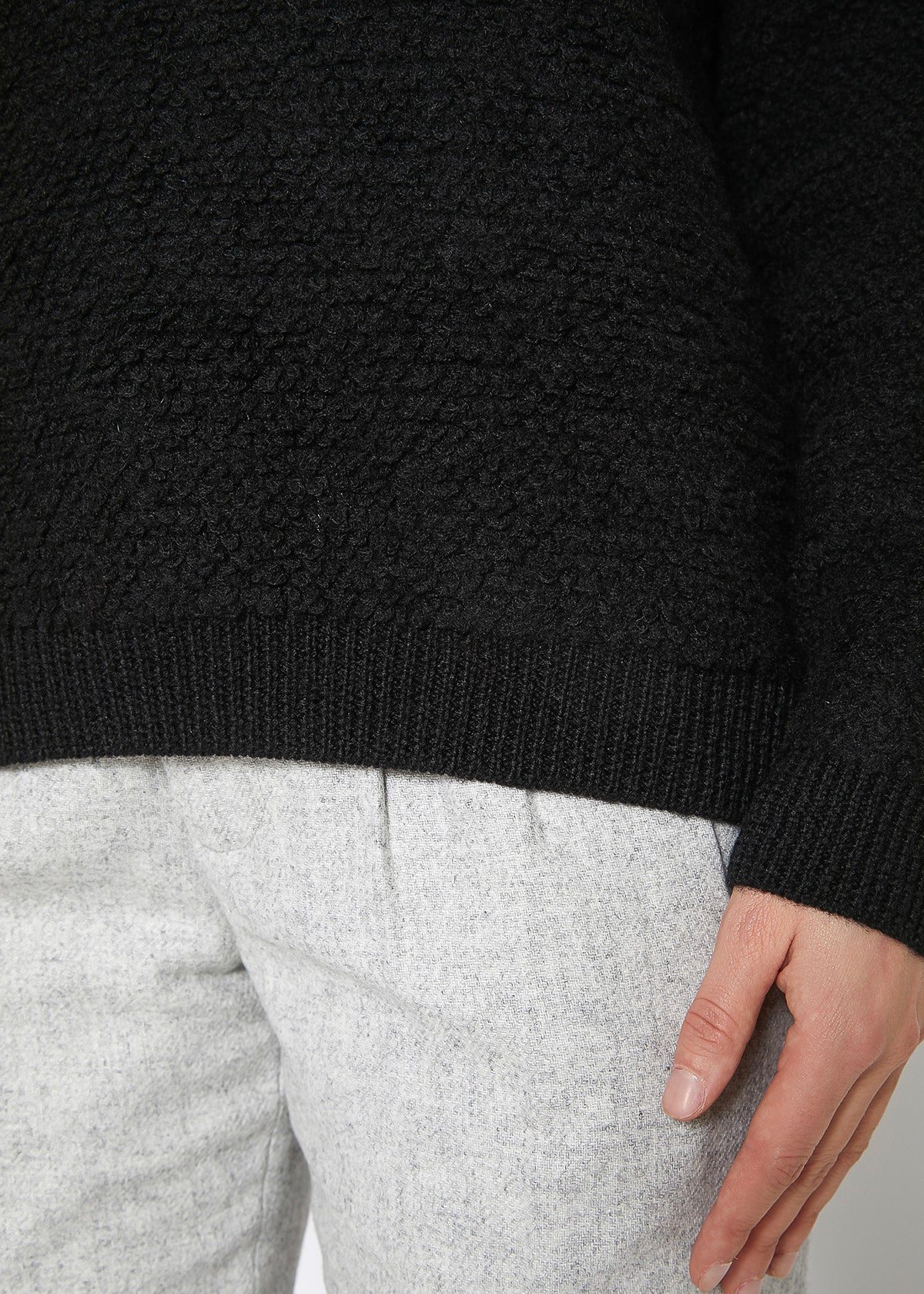 Rag Wool Knit Crew Neck Sweater