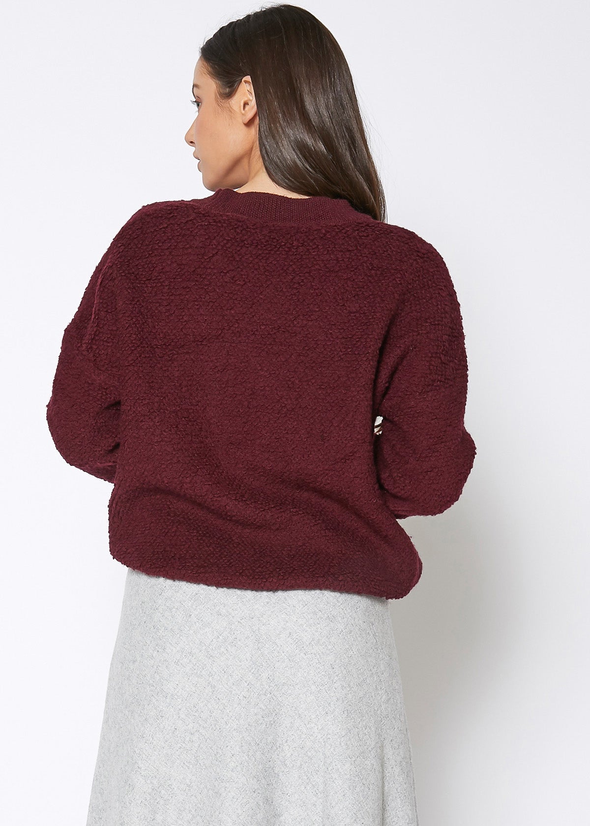 Rag Wool Knit Crew Neck Sweater