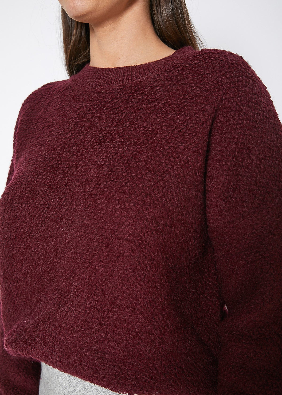 Rag Wool Knit Crew Neck Sweater