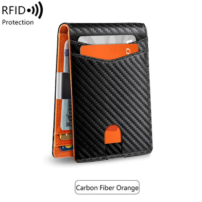 Minimalist men's RFID blocking multi-functional ultra-thin 12-card
